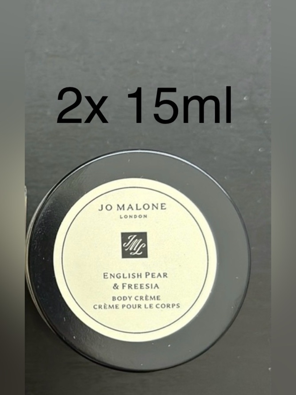 Jo Malone English Pear Freesia Body Cream 15ml x2